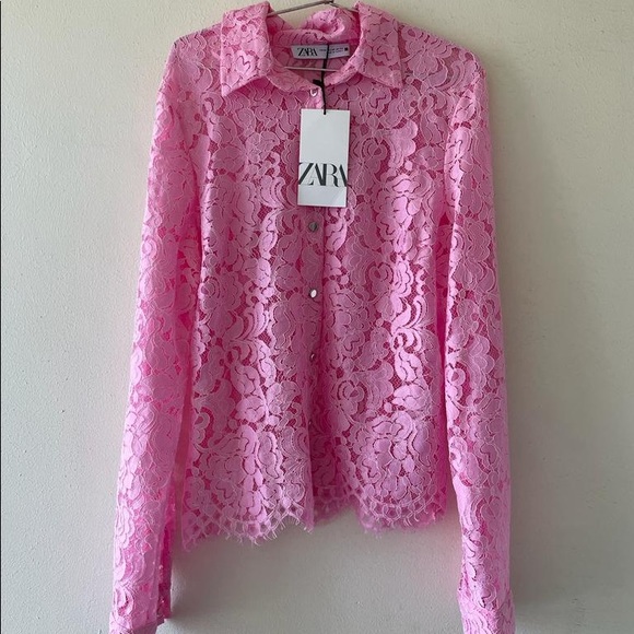ZARA Lace Shirt - Picture 2 of 4